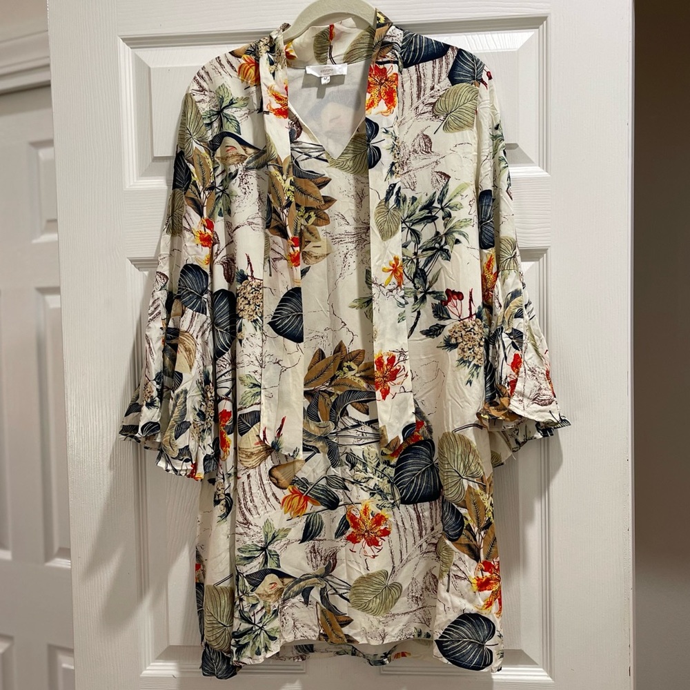 Entro Cream Floral dress